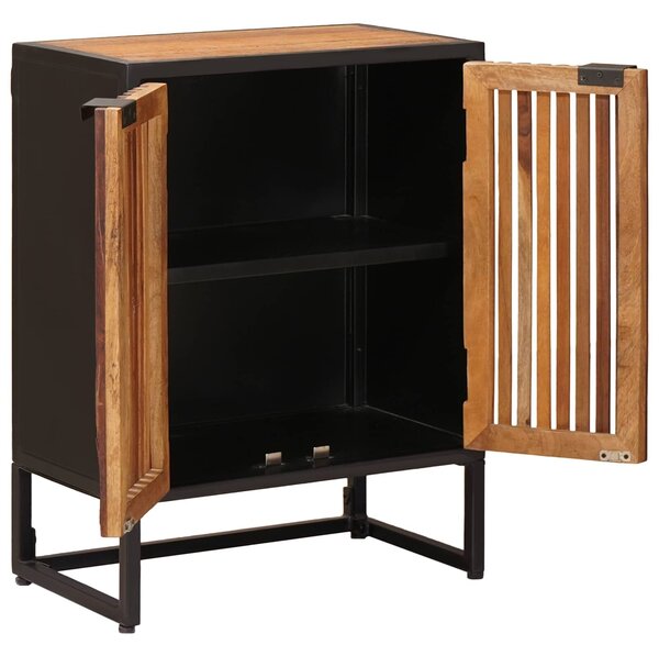 VidaXL Széf 53 x 30 x 70 cm Tömör Mangófa és Műszaki Fa