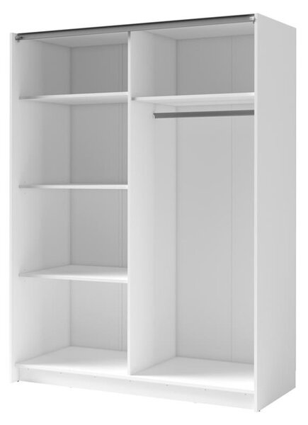Szekrény tükörrel 151 cm YUMBO - artisan tölgy / fehér