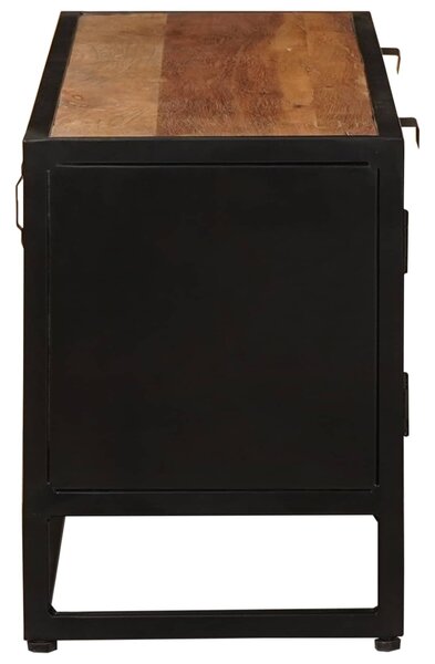 VidaXL TV szekrény 105 x 30 x 40 cm Tömör Mangófa és Műszaki Fa