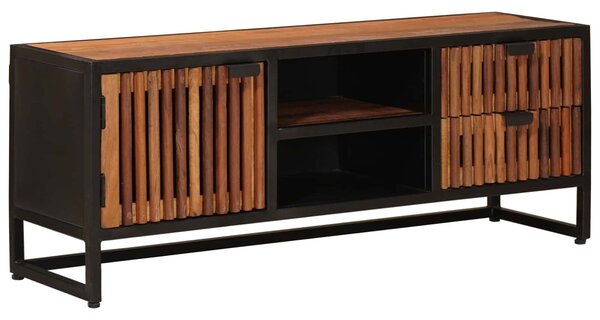 VidaXL TV szekrény 105 x 30 x 40 cm Tömör Mangófa és Műszaki Fa