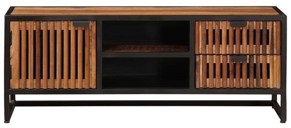 VidaXL TV szekrény 105 x 30 x 40 cm Tömör Mangófa és Műszaki Fa