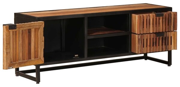 VidaXL TV szekrény 105 x 30 x 40 cm Tömör Mangófa és Műszaki Fa