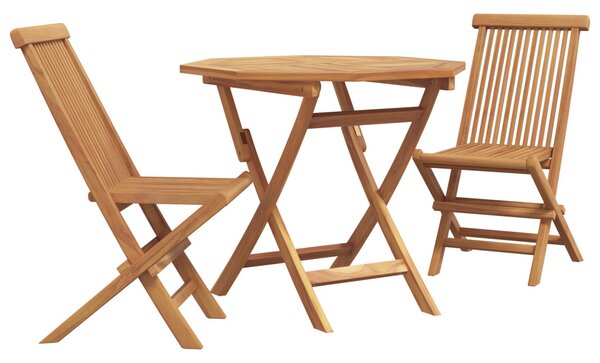 Kert étkező szett 3 pcs Barna Tömör Akácfa