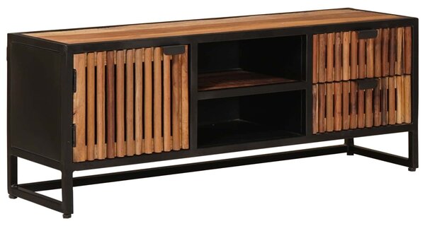VidaXL TV szekrény 105 x 30 x 40 cm Tömör Mangófa és Műszaki Fa