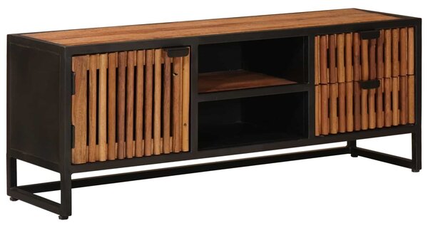 VidaXL TV szekrény 105 x 30 x 40 cm Tömör Mangófa és Műszaki Fa