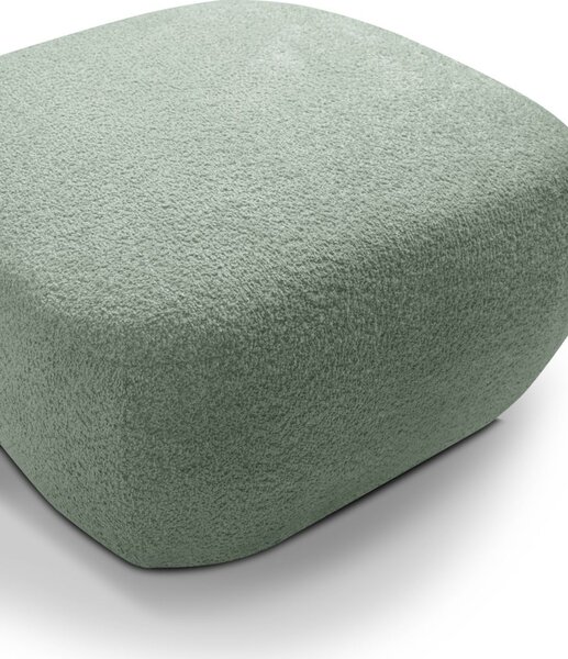 Kárpitozott zsámolykocka COBOURG - sötét menta