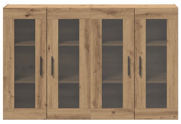 Fali Szekrények 2 db Artisan Tölgy 69.5x34x90 cm Mérnöki Fa
