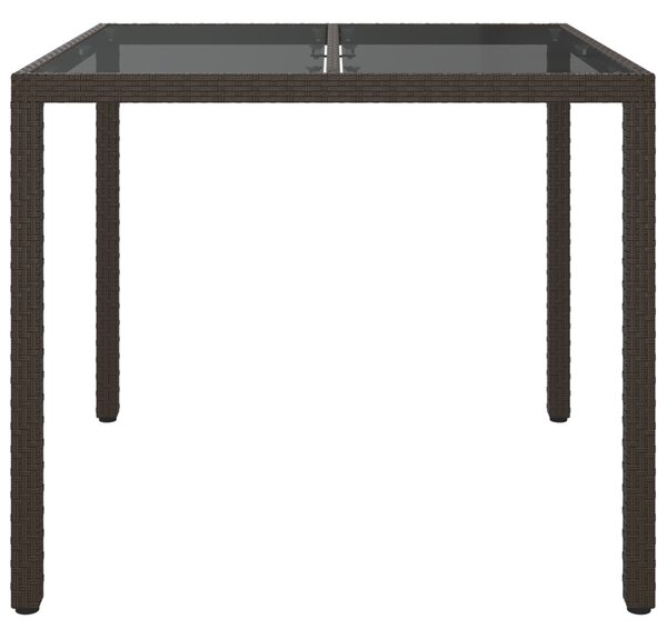 Kerti Asztal Barna 90 x 90 x 75 cm polirattan