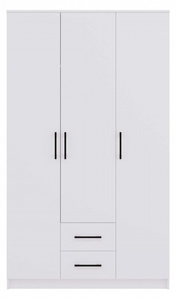 Fiókos gardrób 120 cm RAGNAR - fehér
