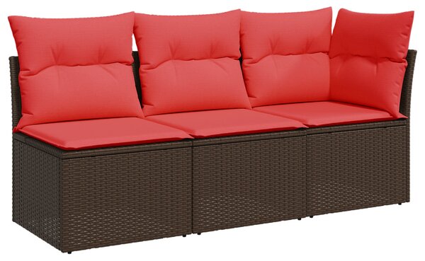 | Kerti kanapé | párnával Barna 172 x 62 x 69 cm Poli rattan