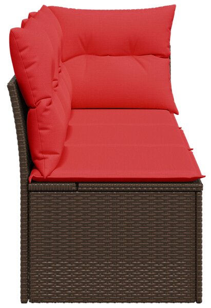 | Kerti kanapé | párnával Barna 172 x 62 x 69 cm Poli rattan