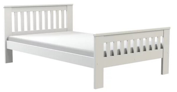 Egyszemélyes fa ágy 120x200 MEBANE - fehérfenyő