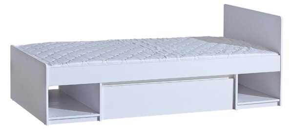Egyszemélyes ágy fiókkal 90x195 CARYM - fehér
