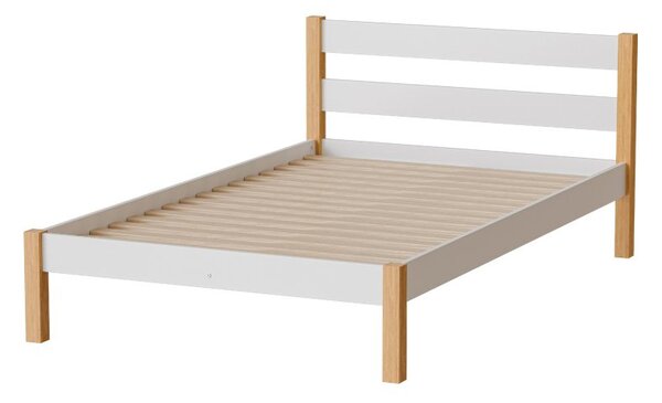 Egyszemélyes ágy 120x200 MONROA - tölgy / fehér