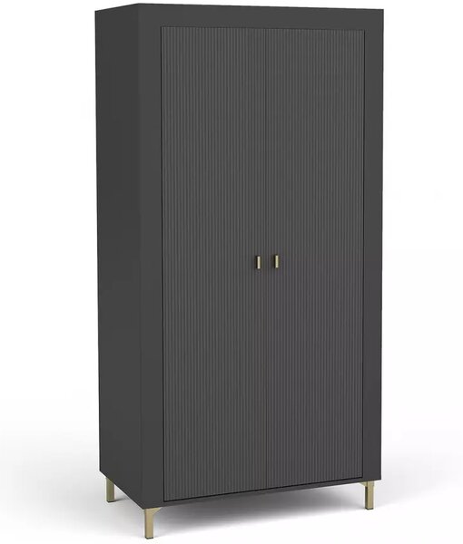 Gardrób 97 cm AUROVA - fekete