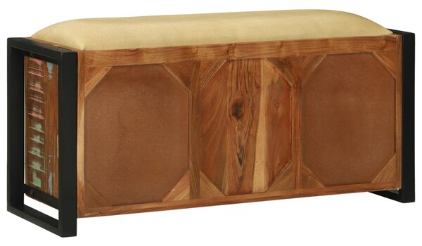 Pad szekrény multicolor 100x35x50 cm tömör újrahasznosított fa