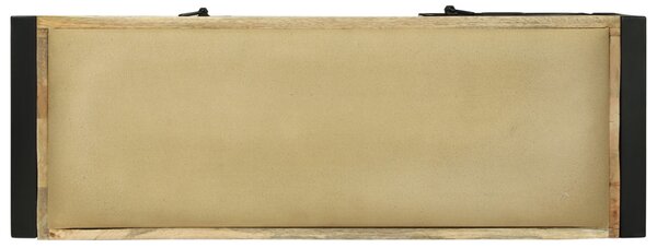 Pad szekrény 100x35x50 cm Tömör fa Durva mangófából