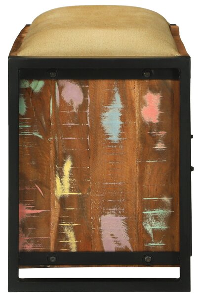 Pad szekrény multicolor 100x35x50 cm tömör újrahasznosított fa