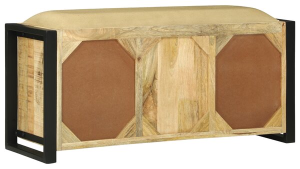 Pad szekrény 100x35x50 cm Tömör fa Durva mangófából