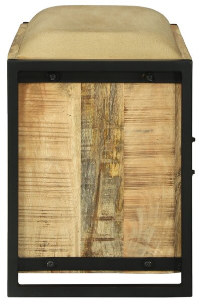 Pad szekrény 100x35x50 cm Tömör fa Durva mangófából