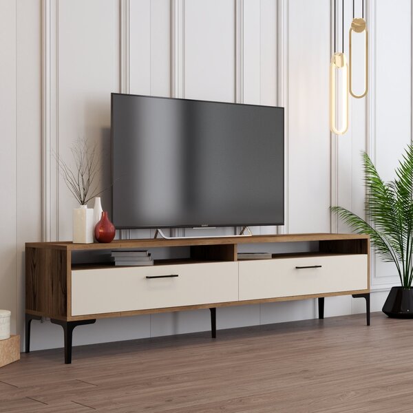 TV asztal/szekrény Irma 2 (dió + krém)