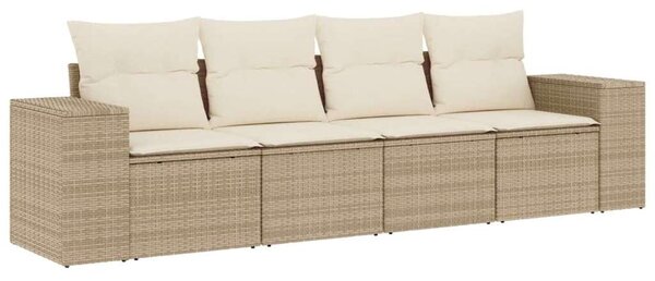 VidaXL Polyrattan Kerti Ülőgarnitúra - 4 részes - Bézs