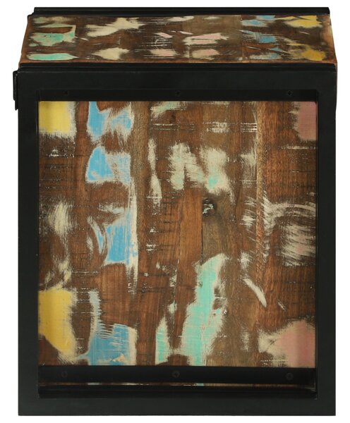 Borállvány 34.5x35x39 cm Tömör újrahasznosított fa