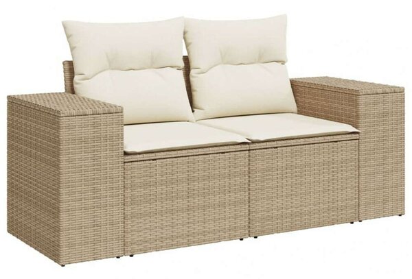 VidaXL 3 részes Polyrattan Kerti Ülőgarnitúra - Bézs