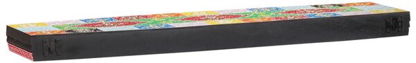 Fali polcok 2 db 100x20x6 cm tömör mangófából