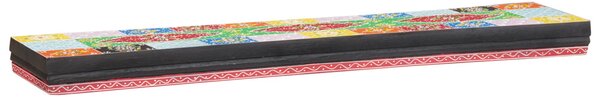 Fali polcok 2 db 100x20x6 cm tömör mangófából