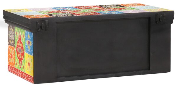 Fali TV szekrény 60x30x24 cm Szilárd Fa Durva Mangó