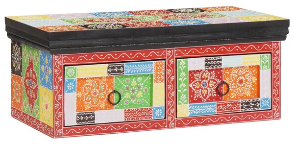 Fali TV szekrény 60x30x24 cm Szilárd Fa Durva Mangó