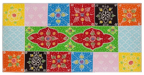Fali TV szekrény 60x30x24 cm Szilárd Fa Durva Mangó