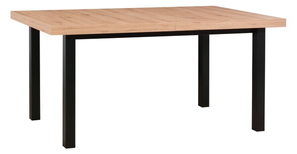 Étkezőasztal 92x160/200 PENELOPE 5 - kézműves tölgy / fekete
