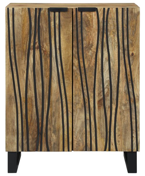 Tálalószekrény - 60 x 33,5 x 75 cm, tömör mangófából