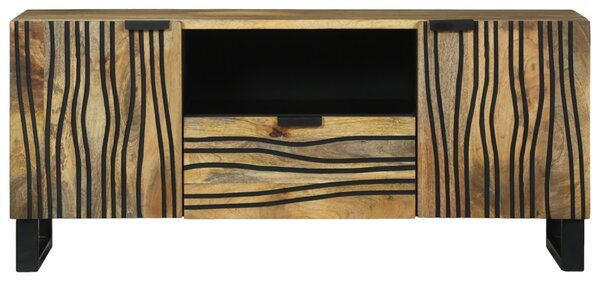 TV Szekrény - 105 x 33,5 x 46 cm, Tömör Mangófából