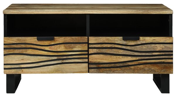 Dohányzóasztal - 80 x 54 x 40 cm - Szilárd mangófából