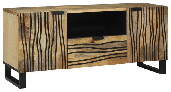 TV Szekrény - 105 x 33,5 x 46 cm, Tömör Mangófából