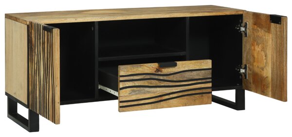 TV Szekrény - 105 x 33,5 x 46 cm, Tömör Mangófából