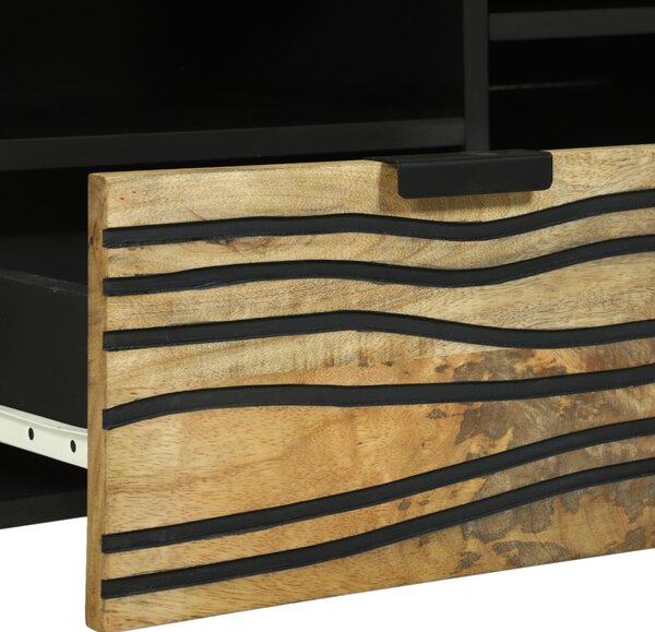 TV szekrény, 100x33,5x46 cm, tömör mangófából készült
