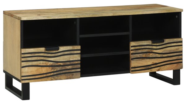 TV szekrény, 100x33,5x46 cm, tömör mangófából készült