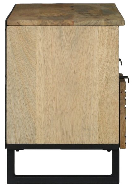 TV szekrény, 100x33,5x46 cm, tömör mangófából készült