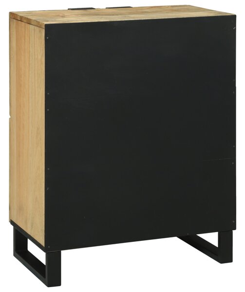 Oldalszekrény 60 x 33.5 x 75 cm - Tömör mangóból és őszi fából készült