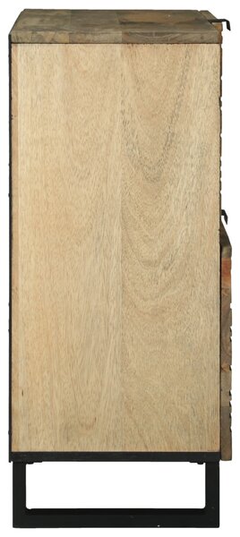 Fiókos szekrény – 80x33,5x75 cm, tömör mangófából készült
