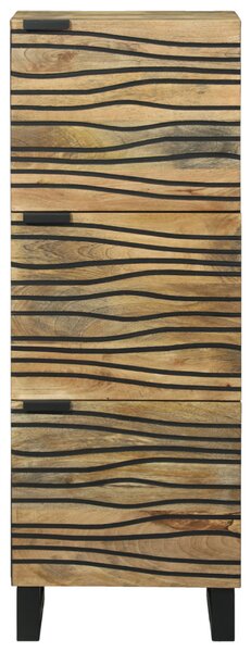Highboard - 40x33.5x110 cm Tömör Mangófából