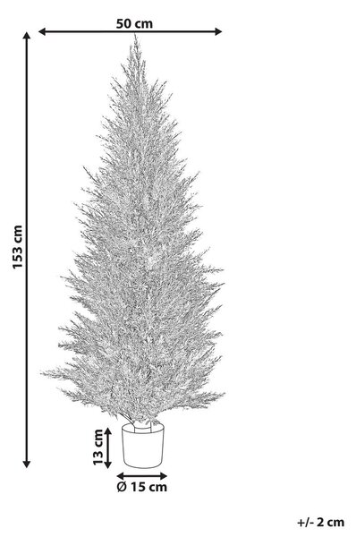 Műnövény CEDAR TREE 153 cm Zöld