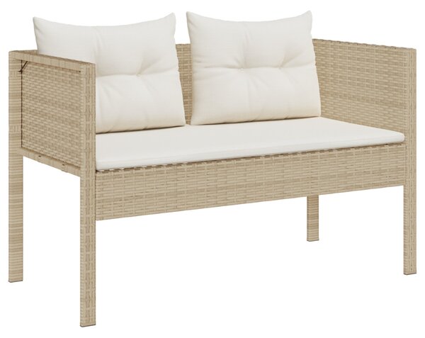 Kerti Kanapé Szett 6 db Beige és krém polirattan