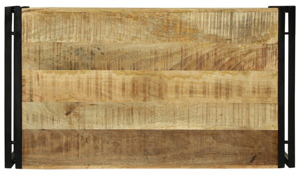 Dohányzóasztal 90x50x38 cm Tömör durva mangófából
