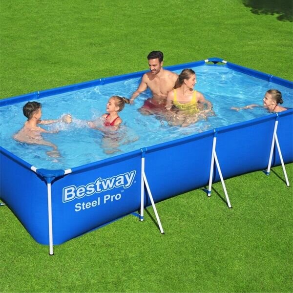 Bestway Steel Pro fémvázas medence vízforgatóval - 400 x 211 x 81 cm