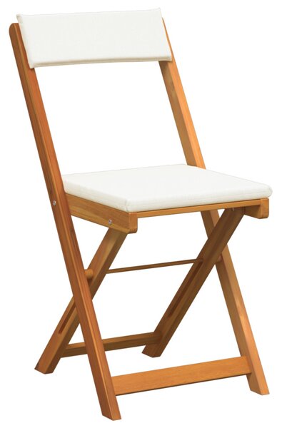 Kert étkező szett párnával 3 pcs Olaj Természetes Tömör Akácfa